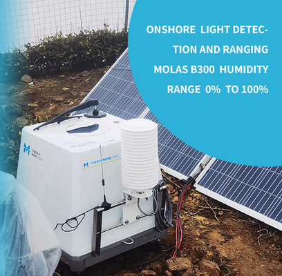 Détection terrestre de lumière de radar à laser de mesure de vent et humidité relative de rangement 0% 100%