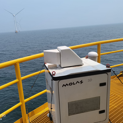 Vitesse du vent de survie du radar à laser 70m/S de mesure de vent de la largeur 50m 100m de tache aveugle