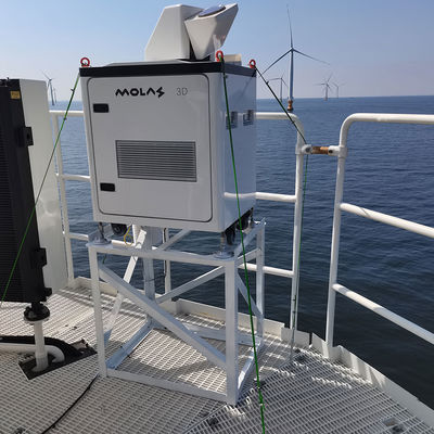 buy 3D balayant la visibilité directe du radar à laser PPI RHI DBS de vitesse du vent de Doppler programmée balayent bancable online manufacture