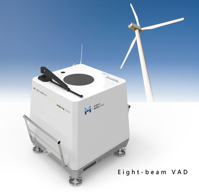 Mesure bancable de radar à laser de vent de reflux de Vad de huit poutres