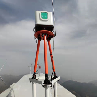 période des chaînes simultanées de mesures du NL 10 de Molas de radar à laser de vent de vol