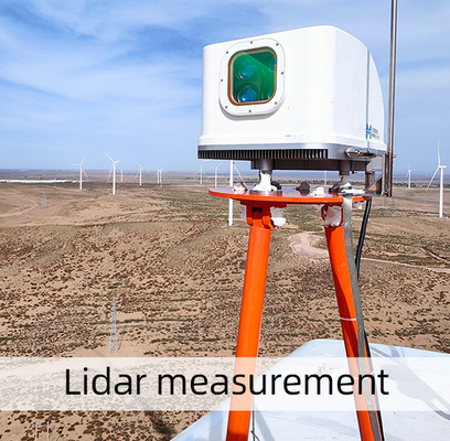 dispositif de gisement de vent de mesure de vent de radar à laser de vecteur de 50m-200m/400m/750m