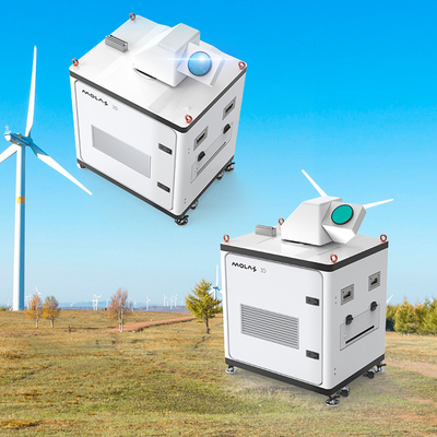 Précision 120m Résolution de la distance Lidar du vent pour mesure verticale de 4 km et détection visuelle de 10 km