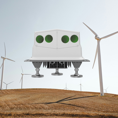 Lidar à turbine éolienne à fréquence de 4 Hz pour une taille de passage maximale de 500 mm et une plage de direction du vent de -180° à 180° dans l'industrie de l'énergie éolienne