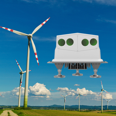 NL750 Parc éolien Lidar Portée 50m-750m et Direction du vent Portée -180°-180° pour les énergies renouvelables